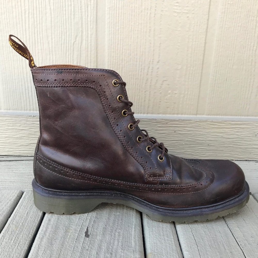 SOLD Dr. Martens Fitzroy Brogue Leather 7 Eye Boot - Picture 10 of 16